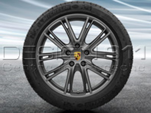20' Panamera (971) Jantes en alliage PLATINUM au design exclusif et pneus d'hiver Porsche d'origine - 971044600D