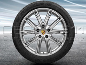 20' Panamera (971) Exclusive Design Platinum Silver Alloy Wheels & Winter Tyres Original Porsche - 971044600C