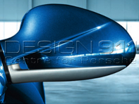 Buitenspiegelkappen in lichtmetalen look. Porsche 997 / Boxster 987/ Cayman 987C - 99704480209