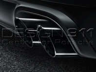 Exhaust Tail Pipes SPORTS in BLACK. Porsche 991.2 C2S / C4S / Targa 4S 2016>> - 99104420023