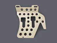 Piso de aluminio lado conductor Porsche 911 targa / cabriolet 1974-1989 - 91155106344, 91155106340, 91155106343