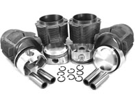 Kit cilindro Biral e pistone forgiato JE 86mm. Porsche 356C/912 - 008 11 86P JE, 0081186PJE