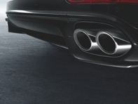 Sports tailpipe, in Silver. Porsche 958 Cayenne 2015>> - 95804420019