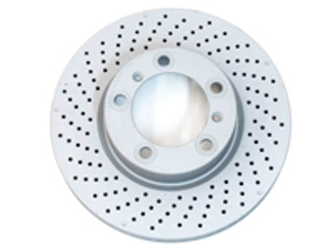 Rotor de disque de frein, avant. Peinture standard Z. Porsche 981 Boxster 2.7L / 981C Cayman 2.7L (OE Part No 98135140101/98135140201) - 98135140101, 98135140201, 92279905, 92280005, 460.1589.20, 460.1590.20 - 460.1589.20, 460.1590.20