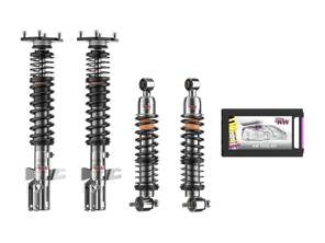 KW Variant 3 Classics Black Adjustable Suspension Kit. Porsche 944 turbo S - 95134304100, 95134304000, 95133304200 - 3527100G
