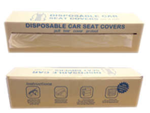 Disposable white seat covers - Roll of 100