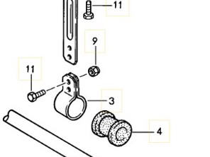 Drop link bracket support kit Front Porsche 944 - 944343793100, 477411053, 94434373300, 94434373332, 90007507902, 900910022003