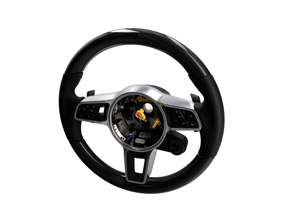 Multifunctionele sportstuurinrichting in carbon. Porsche 971 Panamera Hybride 2017 >> - 971044405, 971044405A34, 971044405OE5, 9710444059J9, 971044405OK6, 9710444058U7