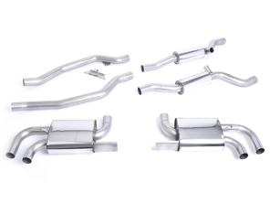 Milltek Sports Exhaust System Resonated (Slightly Louder System). Porsche 958 Cayenne Turbo 4.8L V8 2010-14 - 95811191020, 95811191021, 95811191022, 95811191023, 95811191320 - SSXPO109