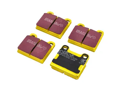 Pastillas de freno EBC YELLOW 'Fast Road' traseras. Porsche 911 / 930 (número de pieza OE 91135295003 / 91135295004) - 91135295005, 91135295003, 91135295004, 91135295006, 91135295007 - DP4104R