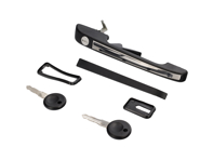 Türgriff. Porsche 924S / 944 inklusive Schlüssel, schwarzer und verchromter Einsatz - 94453890500, 94453890600, 477837037H, 477837038H, 94453890503, 94453890603