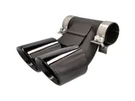 DesignTek Sorties d'échappement finition noire pour Porsche 982 / 982C - 982251187H, 982251187N, 982251187L, 982251187R, 982251187G, 982251187J, 982251187Q, 982251187K, 982251187P