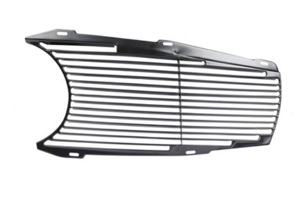 Radiator grill insert black. Mercedes Pagoda W113 2.3L-2.8L 1963-1971 - 1138800385, A1138800385, 1138800485, A1138800485 - 8384500480, 8384500470