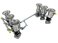 Jenvey 3-Loch 45 mm individuelles Drosselklappengehäuse-Kit. Porsche 964 - WFR024, WFR029, WFR043, WFR060, WFR505, WFR024 - ABF2/65, RH01, RH01M, TP1, TP11