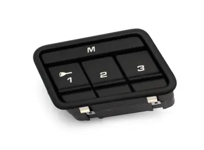 Memory switch for seat adjustment, Matt black. Porsche 997 / 987 Boxster / 987C Cayman - 99761310401A05, 99761310301A05, 99761310400A05, 99761310300A05