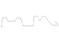 Bevestigingsclip voor duwstangbuis. Porsche 914 - 021109339 - 8111650100