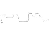 Bevestigingsclip voor duwstangbuis. Porsche 914 - 021109339 - 8111650100