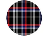 SOLM (Motorsport) polyviscose tartan fabric, inspiration: BMW 'M' Division cars