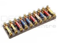 Portafusibles cerámico de 10 polos. Porsche 911 1987-89 - 91161208602