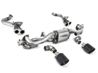 Échappement sport Milltek avec dérivation GPF et embouts en carbone. Porsche 718 Cayman GT4 / Boxster GTS 4.0 L - 982254351B, 982254351L, 982254351AA, 982254351P, 982254351R, 982254350B, 982254350L, 982254350AA, 982254350P, 982254350R, 982251053F, 982251053H, 982251053K, 982251053E - SSXPO154