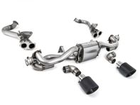 Milltek sportuitlaat met GPF-bypass en carbon jet-sierlijsten. Porsche 718 Cayman GT4 / Boxster GTS 4.0L - 982254351B, 982254351L, 982254351AA, 982254351P, 982254351R, 982254350B, 982254350L, 982254350AA, 982254350P, 982254350R, 982251053F, 982251053H, 982251053K, 982251053E - SSXPO154