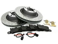 Pacchetto pastiglie freno e dischi freno POSTERIORI. Porsche 991 GT3 - 99135240780, 99135240880, 99160918300, 99135294701