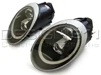 SCHEINWERFER DUAL PROJEKTOR XENON + AURORA LICHT Porsche 997 05-08 SCHWARZES GLÄSER LHD - 99763115713, 99763115813