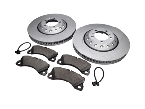 Plaquettes de frein avant et ensemble de disques de frein. Porsche Panamera Turbo / Turbo S - 298615301C, 298615302C, PAA698151, 95861236500