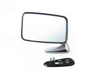 Door Mirror Rectangle in Chrome. LARGE. Porsche 911 1974-77 - 91173101407, 91173101307, 91173101301, 91173101410, 91173101310 - MRS11.1.104 R, MRS11.1.104 L