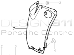 Wheel Arch Liner Rear. Porsche 997 GT3 - 99750457303, 99750457403, 99750457307, 99750457407