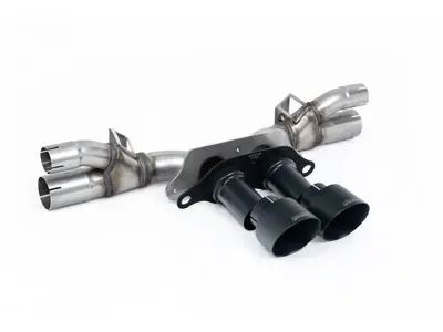 Milltek Sports Rear Silencer Bypass, GT-100 Cerakote Black Trims. Porsche 991.2 GT3 / GT3 RS 2018-20 - 99711102792, 99711102799, 99711102790 - SSXPO196