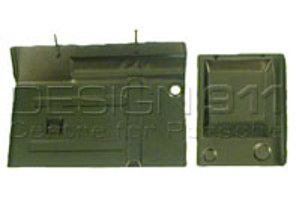 Batteriekastenrückwand (2 Stück). Porsche 356C T6 - 64450103206, PP114D, P114D