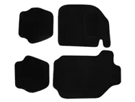 Floor mat set black. Porsche 911 1977-89 Targa / Cabrio (With A/C) RHD - Right hand drive - P0155
