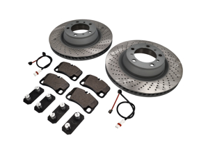 REAR Brake Pads and Brake Disc Package Porsche 997 Turbo Sebro - 99735240502, 99735240602, 99761275402, 99735208602, 99735294905