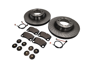 HINTERE Bremsbeläge und Bremsscheibenpaket Porsche 997 3.6L C4 - 99735294904, 99761275402, 99635208600, 99635208602, 99635240502, 99635240602, 99635240X02BRE, 99635240X02, 99735294904BRE