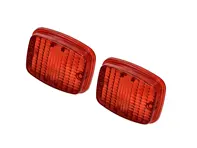 Juego de 2 lentes para faros antiniebla traseros. Porsche 911/912 1965-86 - 91163197500 - P18671, 1695250600