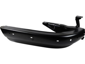 Achterbumper linker hoek, zonder uitsparing voor uitlaatpijp. Porsche 1963-68 - 1684400870, 591087-1, 591087, 90150502120GRV, 90150502120 - 1684400870