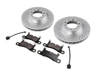 REAR Brake Disc and Pad Package. Porsche 718 Boxster GTS 4.0ltr - 98135240300, 98135240400