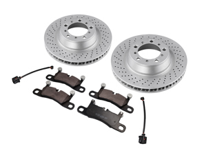 REAR Brake Disc and Pad Package. Porsche 718 Boxster GTS 4.0ltr - 98135240300, 98135240400