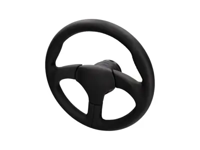 Sportlenkrad ohne Airbag Schwarz mit schwarzer Naht. Porsche 911 / 959 - 000043161108YR