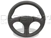 Sports steering wheel without airbag Black with Black Stitching. Porsche 911 / 959 - 000043161108YR