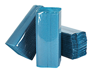 1-lagige blaue Papierhandtücher mit C-Falz – 12 Packungen mit 240 Blatt - CBT28801