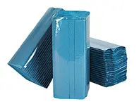 1-laags blauwe papieren handdoeken met C-vouw - 12 pakken van 240 vellen - CBT28801