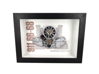 发动机 911 SWB 模型剖面图保时捷艺术 - 盒式框架 1:4 比例