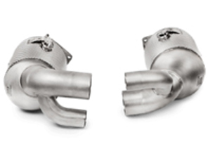 Akrapovic link pipe set w cat (SS) for Porsche 991.2 Carrera / S / 4 / 4S / GTS 2017>> - 9P1254400, 9P1254400X, 9P1254450, 9P1254450X - L-PO/SS/1H