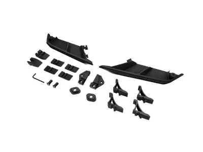 Kit adattatore per montare lo spoiler anteriore 991.1 su 718 Boxster / Cayman - 982807110AOK1, 982807110OK1 - 982_ADK+VENT