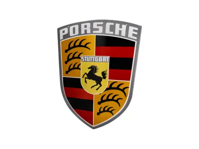 Plaque émaillée Porsche Classic - Écusson Porsche 46x36cm - 64470100710