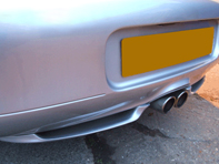 Alerón inferior trasero Look 2003. Porsche 986 Boxster - 98650542200