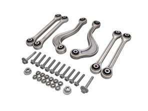 Bovenste en middelste draagarmset achter. Porsche 970 Panamera 2010-16 - 97033104300, 97033104700, 99733121702, 99633121702, WHT007492, 97033121900, 99907285101, 99908444501