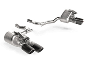 Sistema di scarico Akrapovic Slip-On Line in titanio per Porsche (971) Panamera 4 E-Hybrid / 4S 2017-20 - 971253607KY, 971253607Y, 971253608KY, 971253608Y